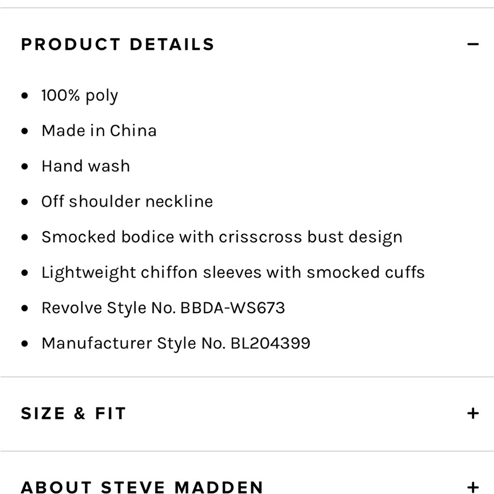 NEW Steve Madden Smock & Free Top in Light Sage - Picture 5 of 5